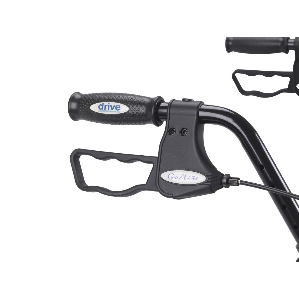 Drive Medical Go-Lite Bariatric Steel Rollator, 1 EA #10215BL-1 / #10215RD-1