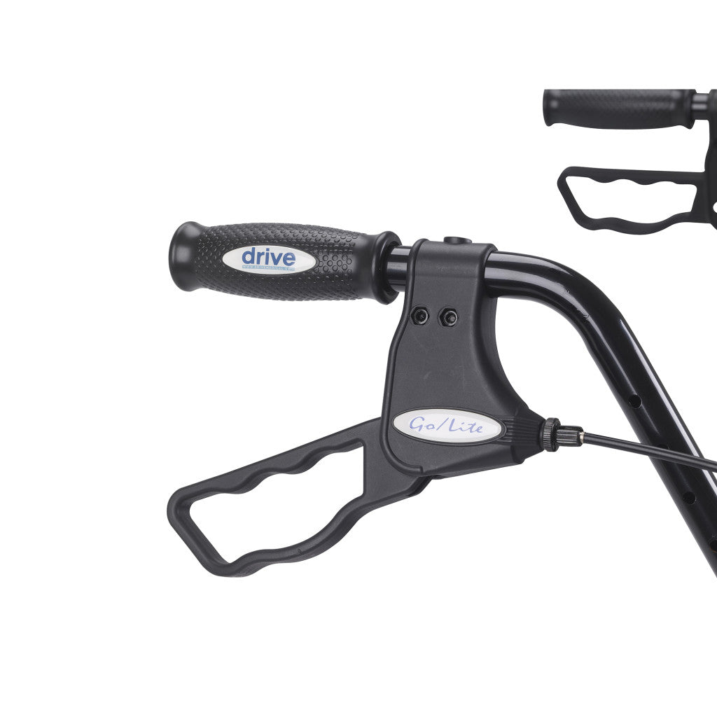 Drive Medical Go-Lite Bariatric Steel Rollator, 1 EA #10215BL-1 / #10215RD-1
