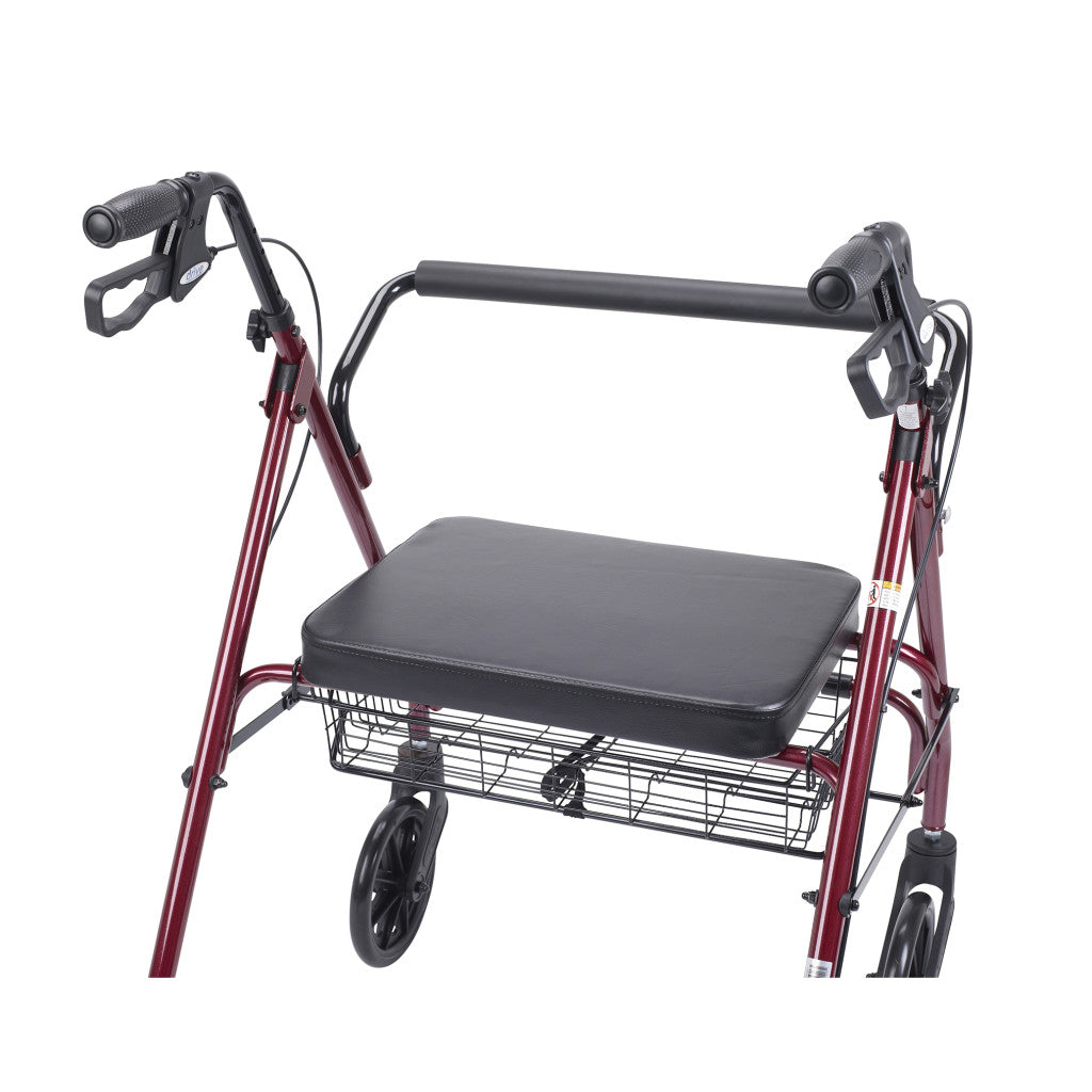 Drive Medical Go-Lite Bariatric Steel Rollator, 1 EA #10215BL-1 / #10215RD-1