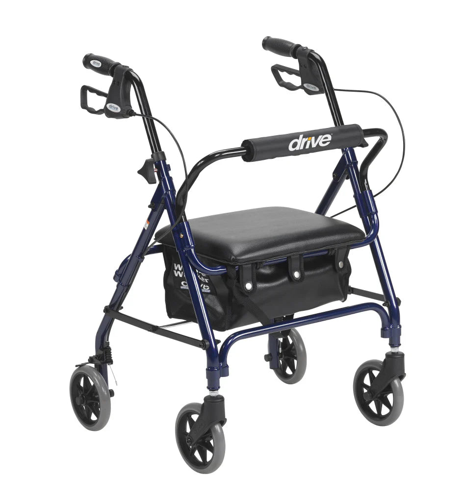 Drive Medical Aluminum Junior Rollator, 6" Casters, 1 EA 301PSBN