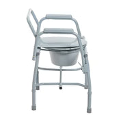Drive Medical Deluxe Steel Drop Arm Commode, 300 lbs. Weight Capacity #11125KD-1