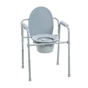 Drive Medical Folding Steel Commode  #RTL11158KDR