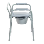 Drive Medical Folding Steel Commode  #RTL11158KDR