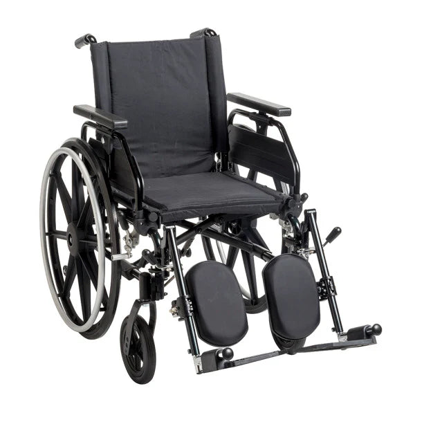 Drive Medical Viper Plus GT Wheelchair with Universal Armrests and Elevating Legrest #PLA418FBUARAD-ELR