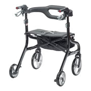 DRIVE MEDICAL NitroÂ® Sprint Heavy-Duty Rollator, 1 EA (#102662BK-HD)