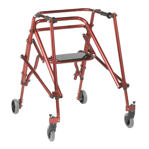DRIVE MEDICAL Nimbo Posterior Walker with Seat, Large, 1 EA