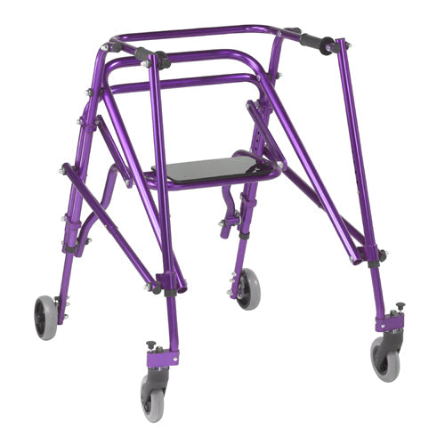 DRIVE MEDICAL Nimbo Posterior Walker with Seat, Large, 1 EA
