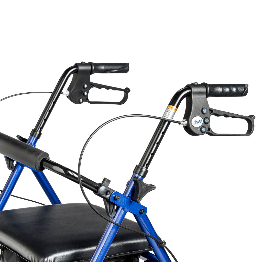 Drive Medical Aluminum Rollator, 7.5" Casters #R728BL / #R728RD