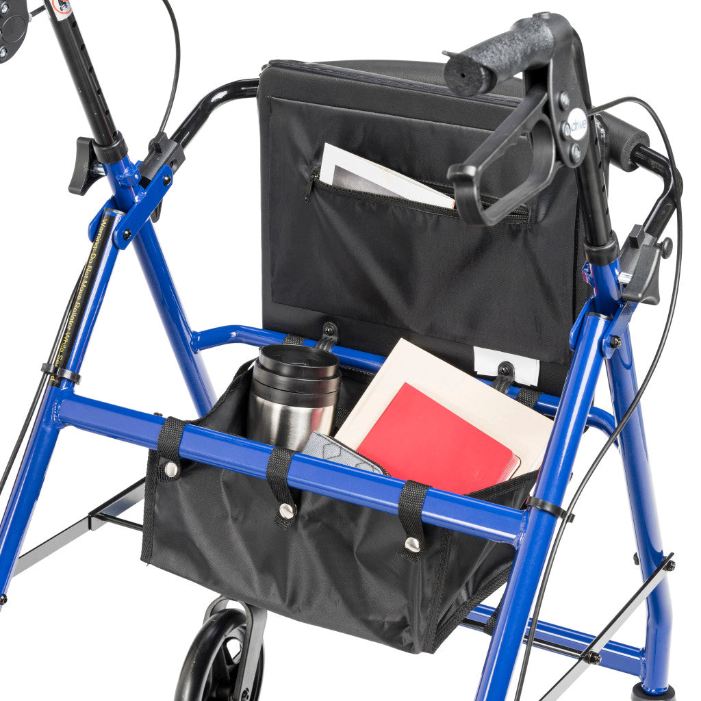 Drive Medical Aluminum Rollator, 7.5" Casters #R728BL / #R728RD