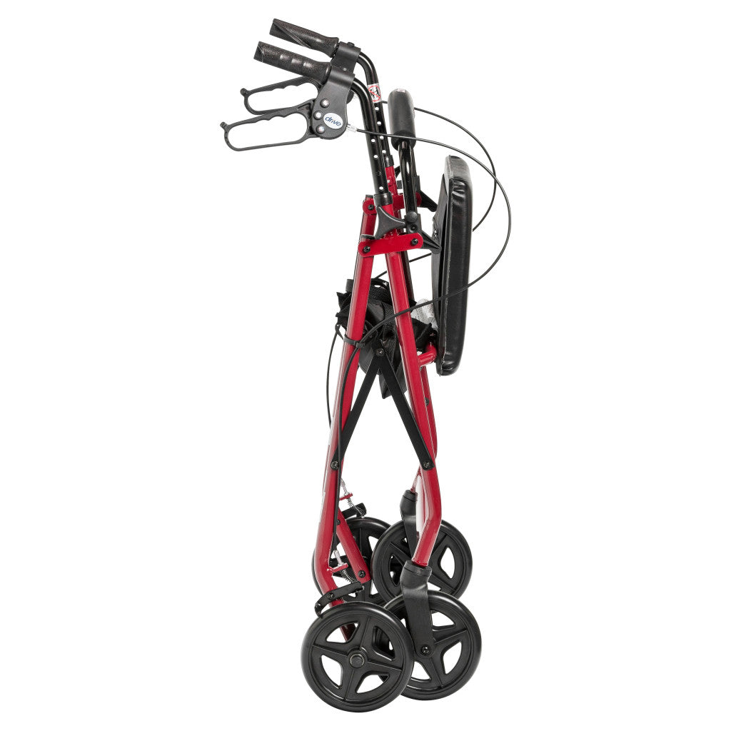 Drive Medical Aluminum Rollator, 7.5" Casters #R728BL / #R728RD