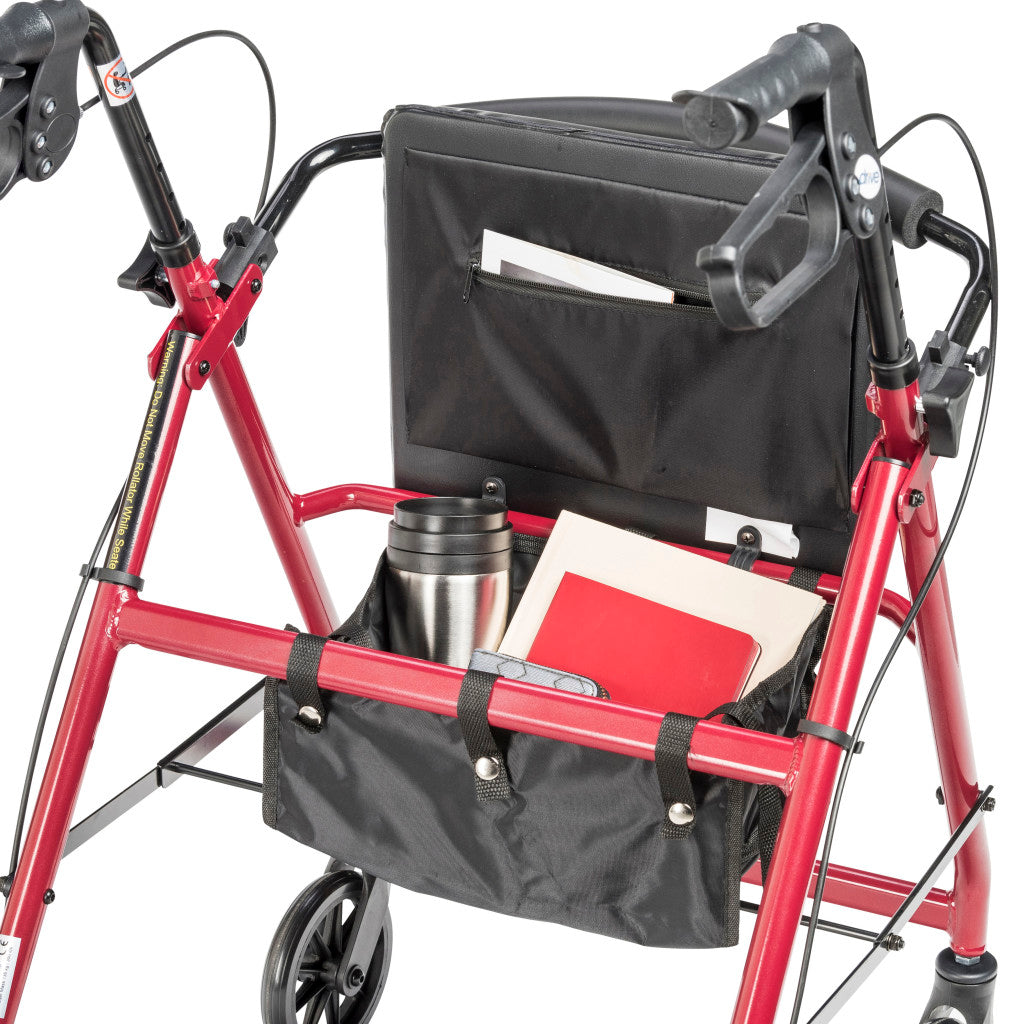 Drive Medical Aluminum Rollator, 7.5" Casters #R728BL / #R728RD