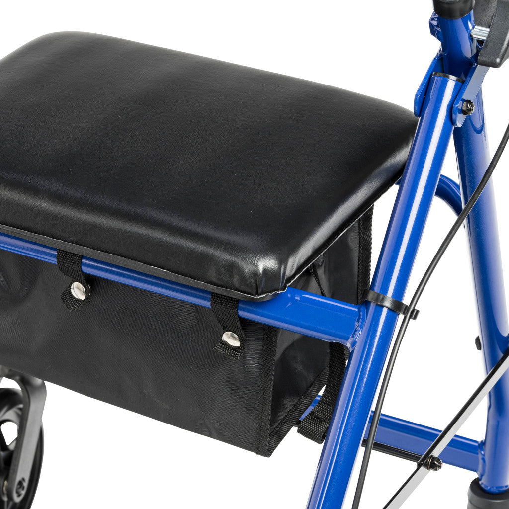Drive Medical Adjustable Height Rollator, 6" Casters, 1 EA #RTL10261BL