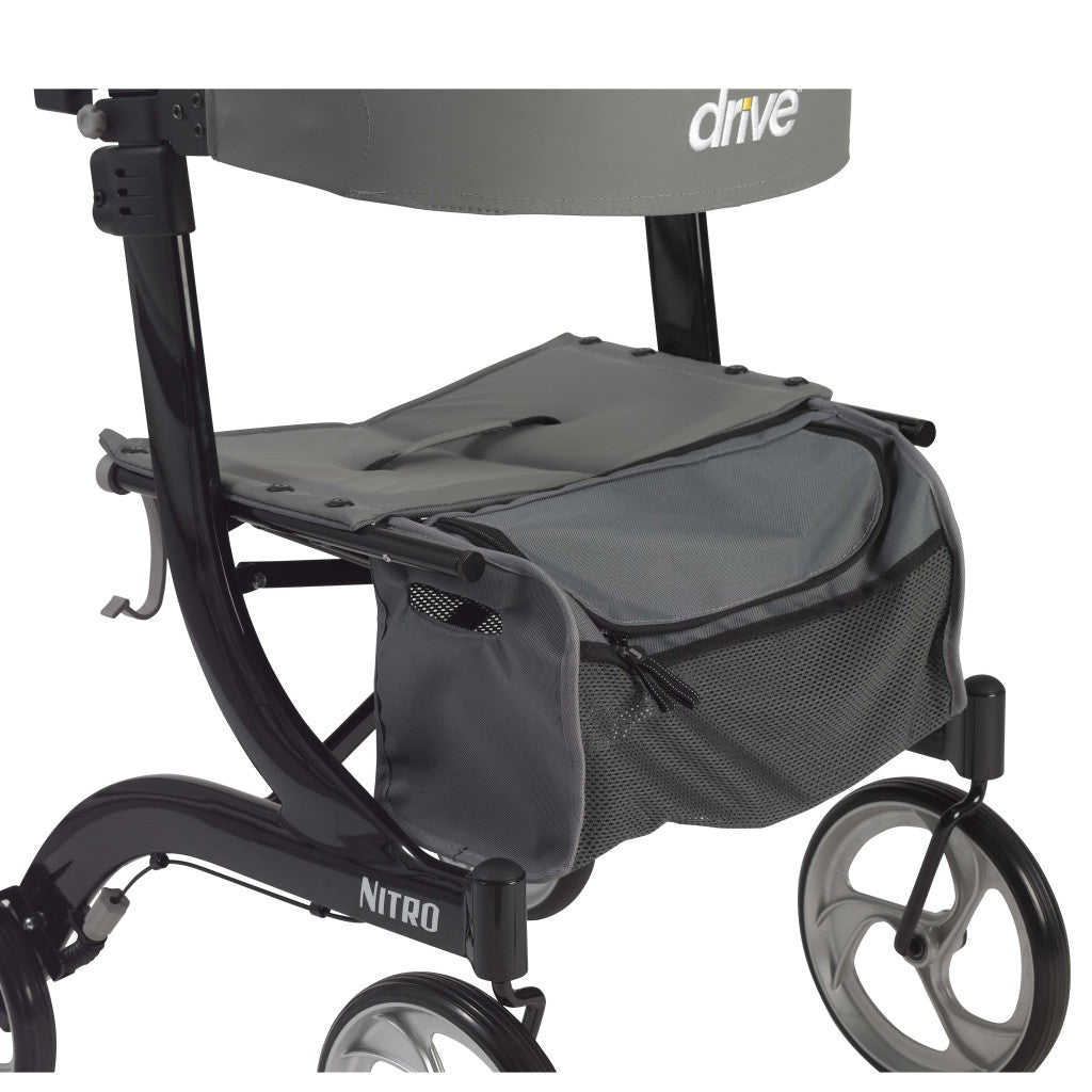 Drive Medical Nitro Aluminum Rollator, 10" Casters, 1 Count