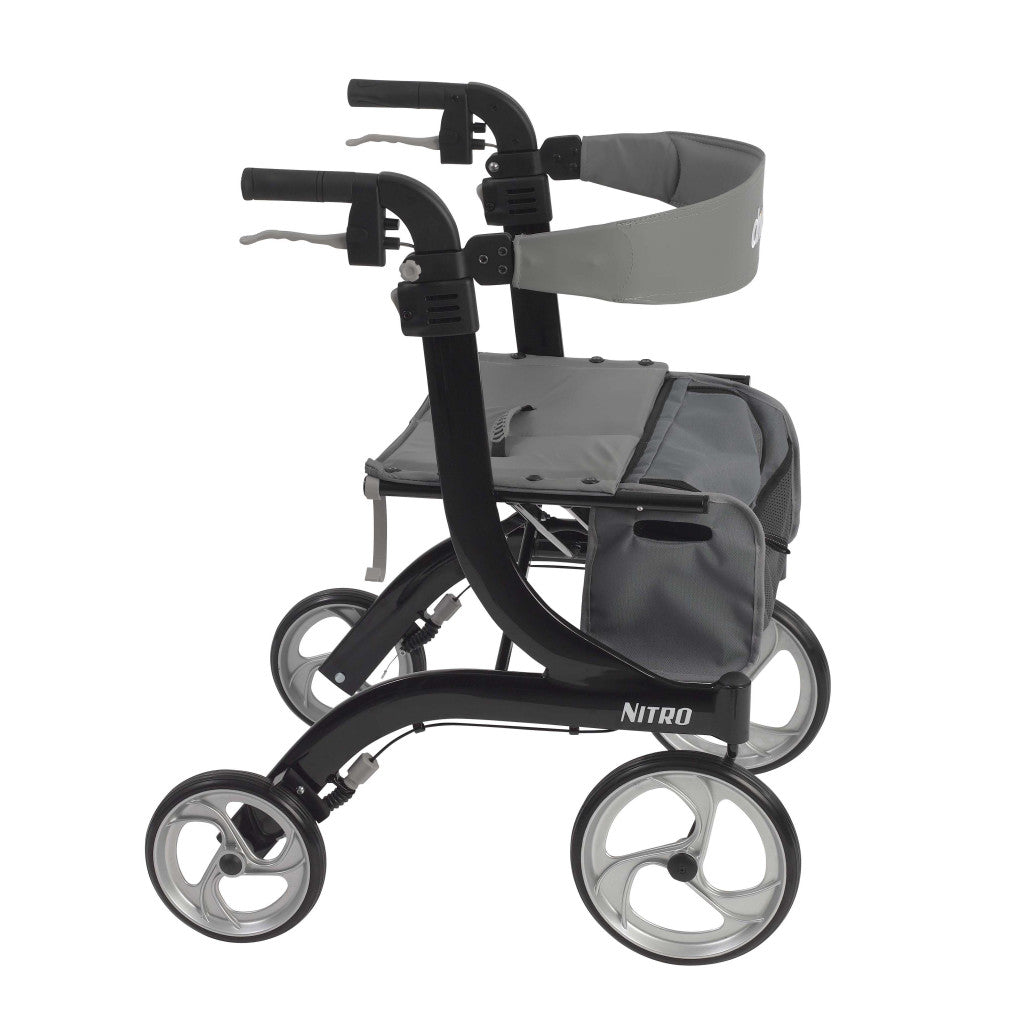 Drive Medical Nitro Aluminum Rollator, 10" Casters, 1 Count