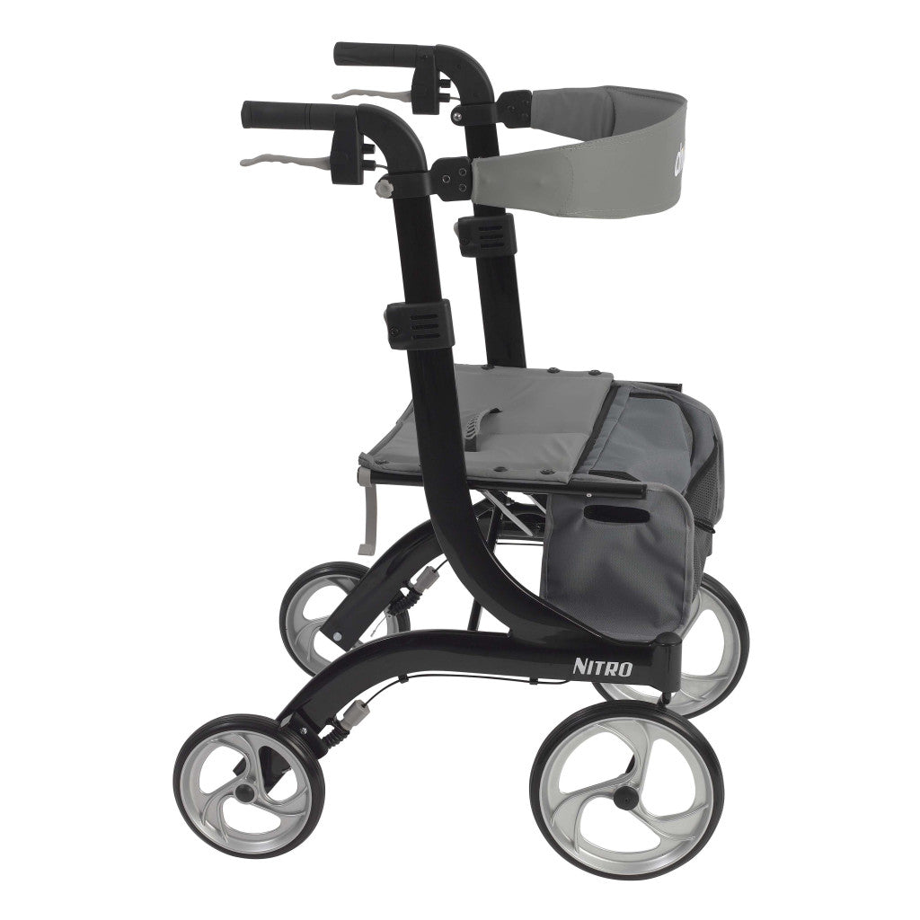 Drive Medical Nitro Aluminum Rollator, 10" Casters, 1 Count