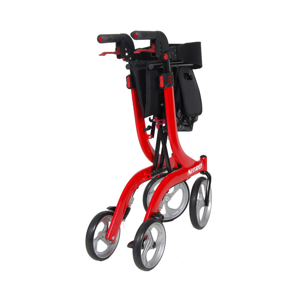 Drive Medical Nitro Aluminum Rollator, 10" Casters, 1 Count